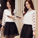 Women's Shirts Chiffon Bottoming Shirts