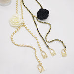 Women Camellia Woven Waist Chain