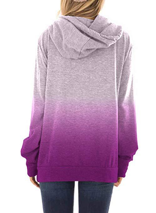 Women Two-colored fashion hoodies