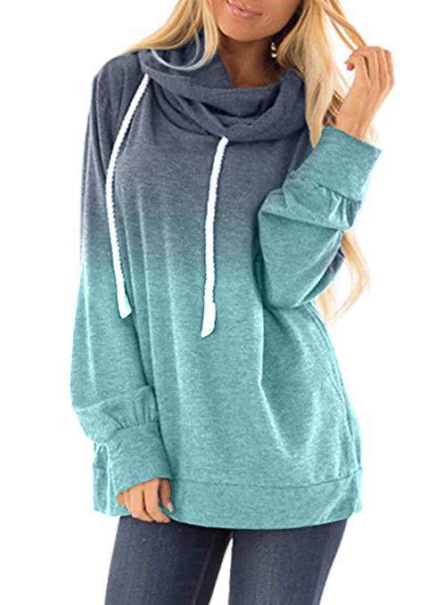 Women Two-colored fashion hoodies