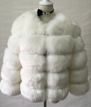 Women Winter Fashion FAUX Fur Coat