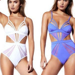 Women Sexy Sleeveless One Piece Swimsuit