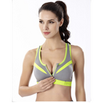 Professional Zipper Padded Yoga Bra