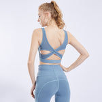 Vest-style yoga large size bra