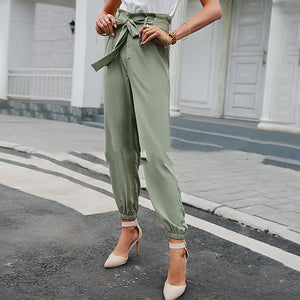 Women All-Match Casual pockets Trouser