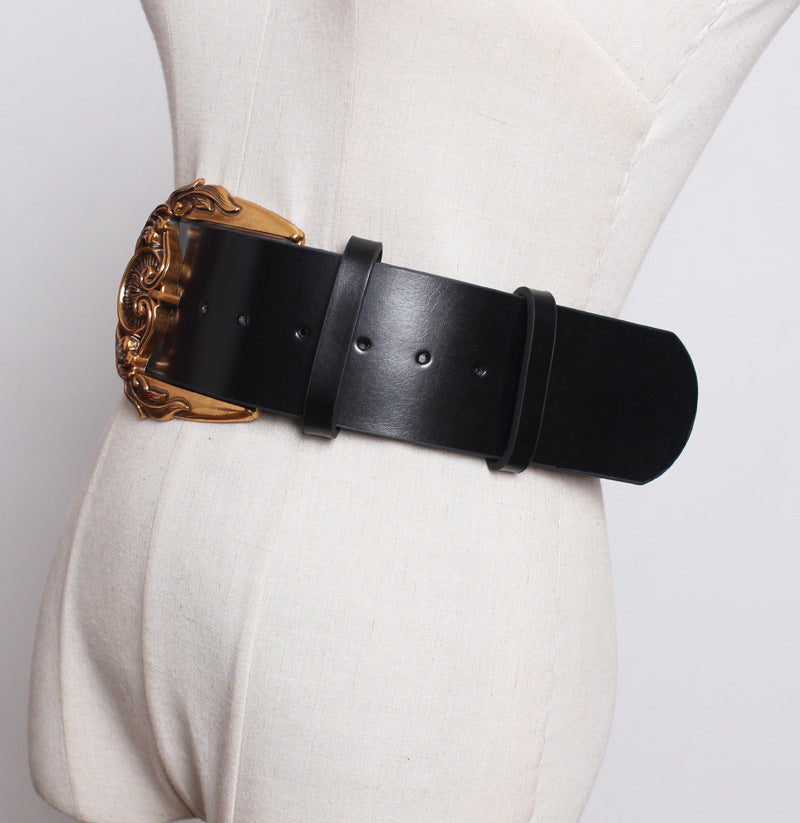 Women's Wide Decorative Coat Belt