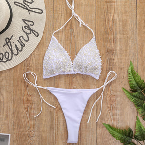 Women Halter Mini Bikini Swimsuit