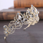 Luxury Crystal AB Bridal Crown Tiara