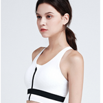 Women Zipper Sports Bra