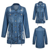 Women Printed denim Down Jacket