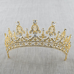 Luxury Crystal AB Bridal Crown Tiara