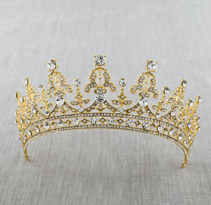 Luxury Crystal AB Bridal Crown Tiara