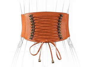 Super wide waist fringed wide belt