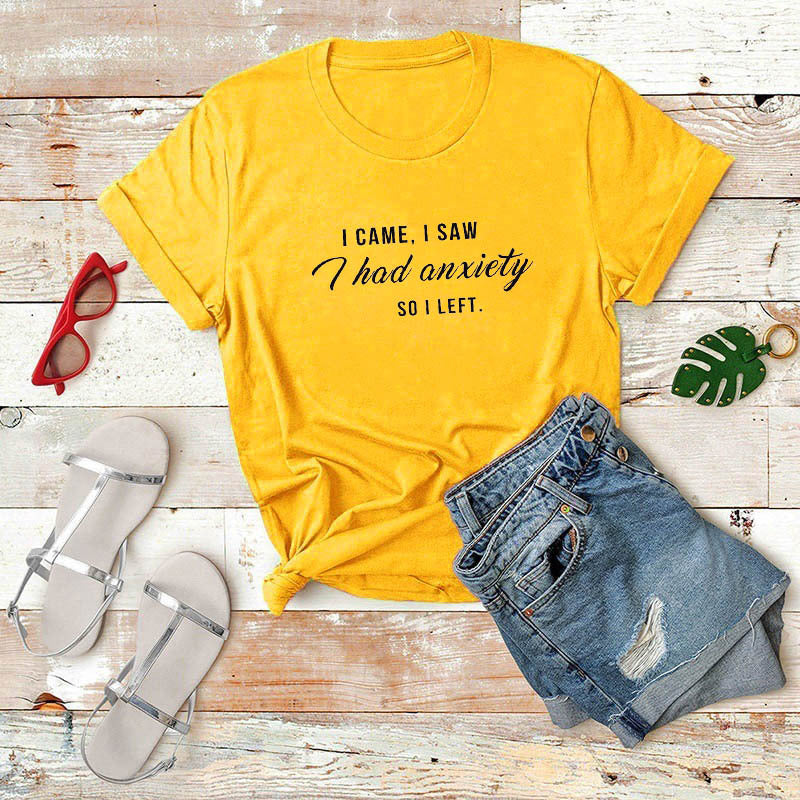 Women Graphic Slogan Tee Funny Shirt