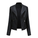 Women's Slim Thin Leather Short Jacket