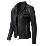 Women's Leather Plus Velvet Jacket