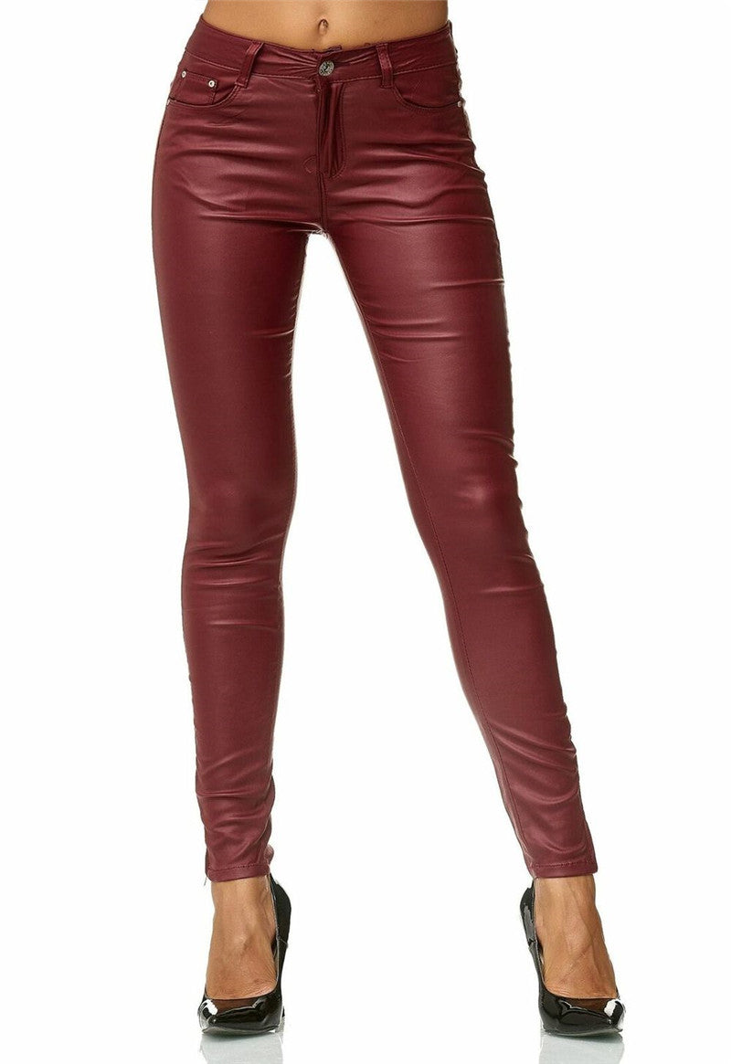 Women Faux Leather Pant