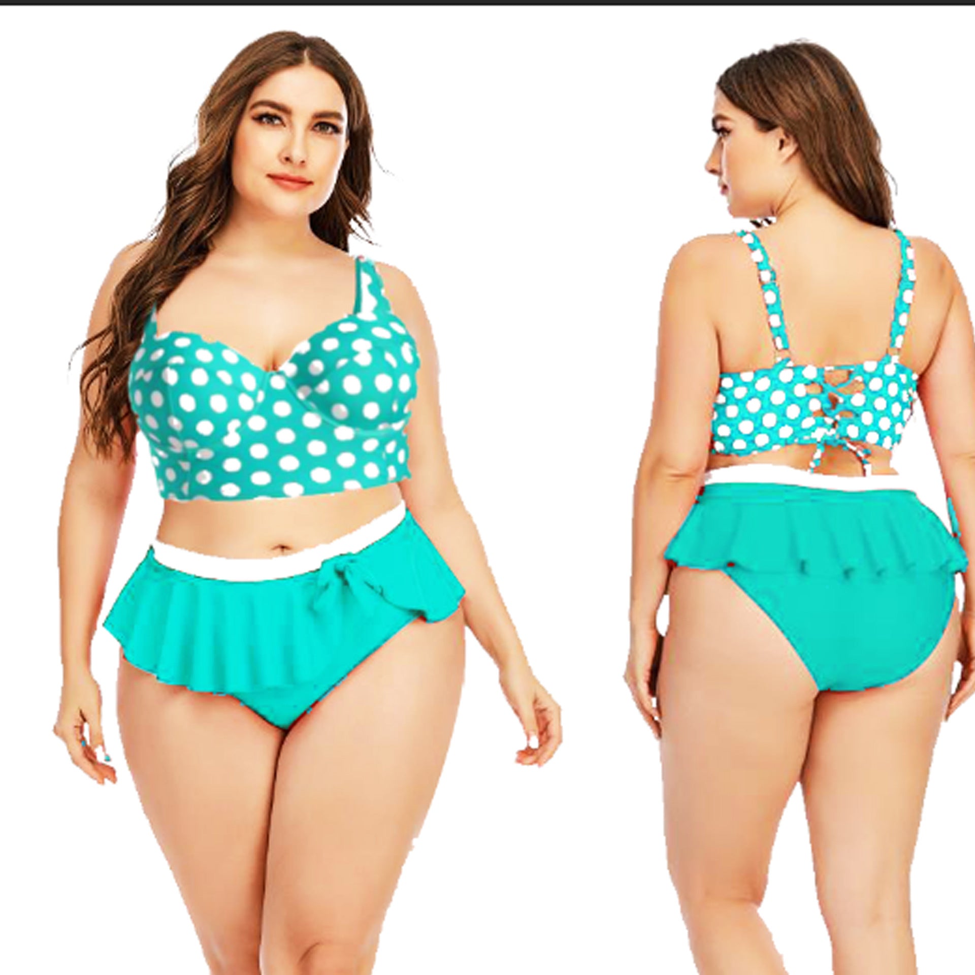 Female Plus Size Beach 2pec Swimsuit