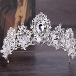 Luxury Crystal AB Bridal Crown Tiara