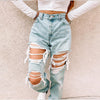 Ripped Fashionable Casual Denim Pant