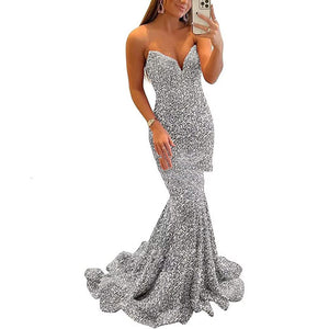 Women Long Prom Party Gown Dress