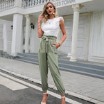 Women All-Match Casual pockets Trouser