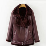 Woman Artificial Fur Zipper Coat