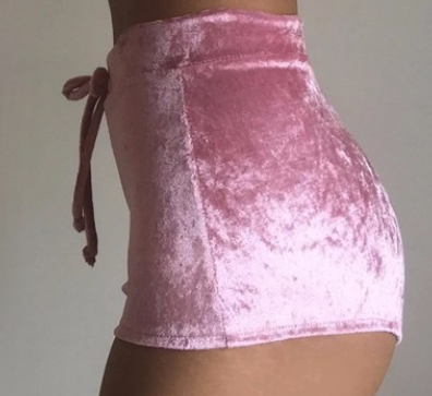 Jasmin Velvet Booty Shorts