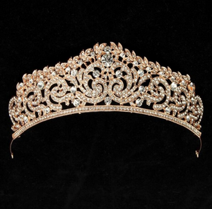 Luxury Crystal AB Bridal Crown Tiara