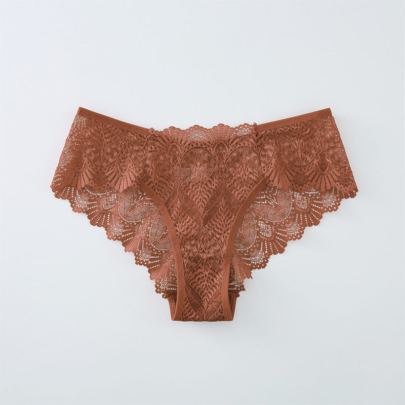 Cotton Hollowed Out Lace Shorts