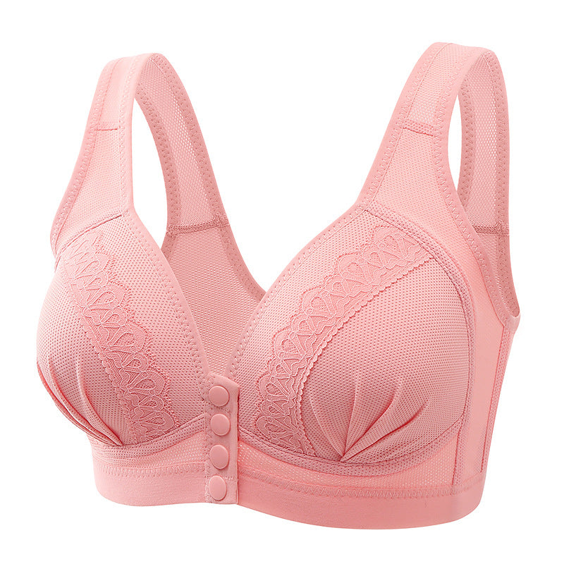 Women Front Closure Button Bra