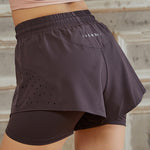 Women's Fake Two-piece Running Shorts