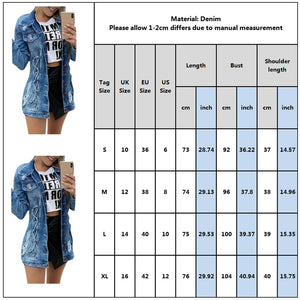 Women Printed denim Down Jacket