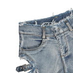 High waist denim shorts