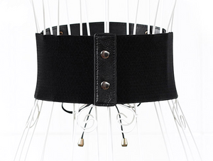 Super wide waist fringed wide belt