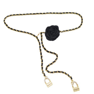 Women Camellia Woven Waist Chain