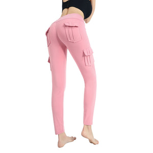 Solid Color Slim Yoga Track Trouser