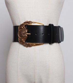 Women's Wide Decorative Coat Belt