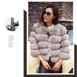 Women Winter Fashion FAUX Fur Coat