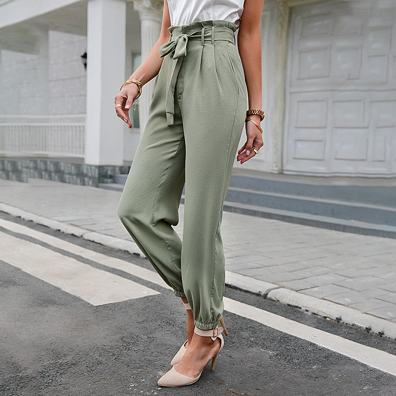 Women All-Match Casual pockets Trouser