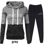 Women hooded casual tracksuit