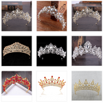 Luxury Crystal AB Bridal Crown Tiara