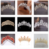 Luxury Crystal AB Bridal Crown Tiara