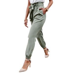 Women All-Match Casual pockets Trouser