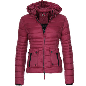 Women Winter Red Coat