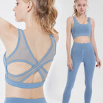 Vest-style yoga large size bra