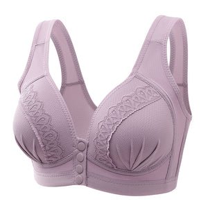 Women Front Closure Button Bra