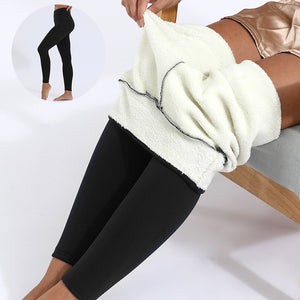 Winter Leggings Warm Thick High Stretch Lamb Cashmere Leggins Skinny Fitness Woman Pants