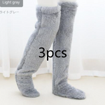 Over Knee High Fuzzy Long Socks Winter Warm Cold Leg Knee Joint Cold-proof Stockings Home Floor Sleeping Socks