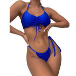 Neck Hanging Two-piece Swimwear Set